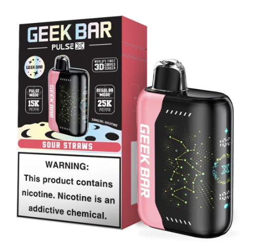 GEEK BAR SOUR STRAW
