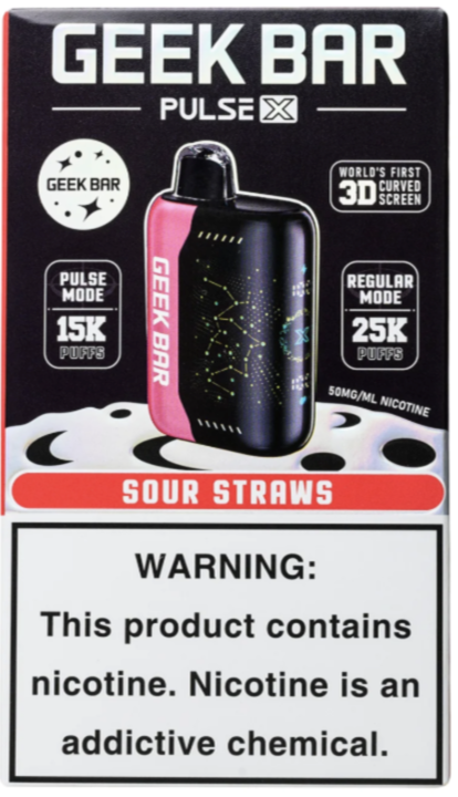 GEEK 25K SOUR STRAWS