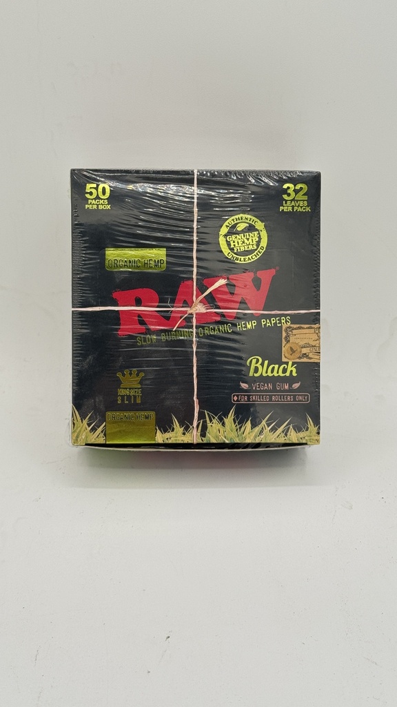 RAW BLACK ORGANI KING SIZ SLIM