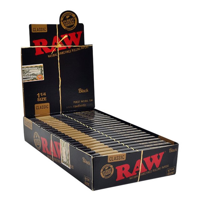 RAW BLACK 1 1/4