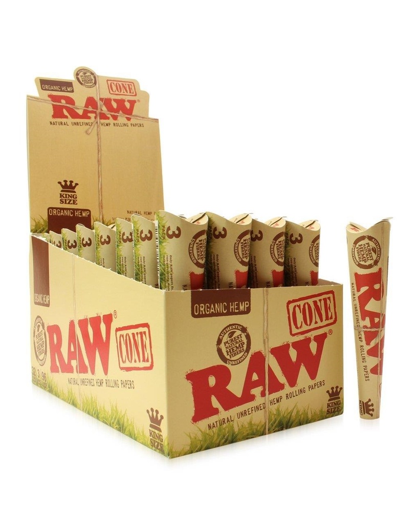 RAW ORGANIC KING SIZE CONE 32