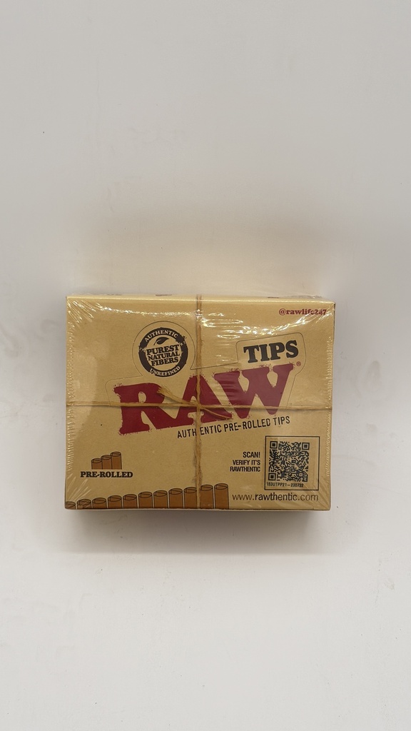 RAW PREROLLED TIP 20BOX