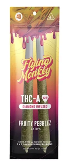 FLYING MONKEY PRE ROLL FRUITY PEBBLES