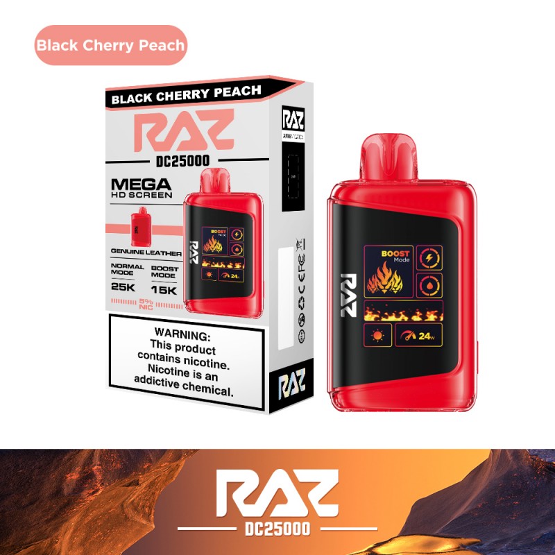 RAZ 25K BLACK CHERRY PEACH