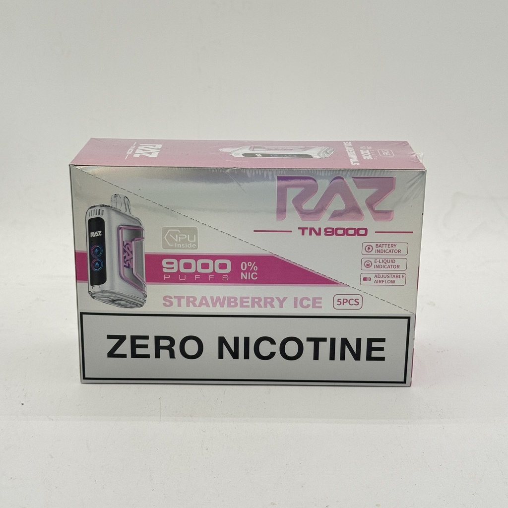 RAZ 9K STRAWBERRY ICE ZERO NICOTINE