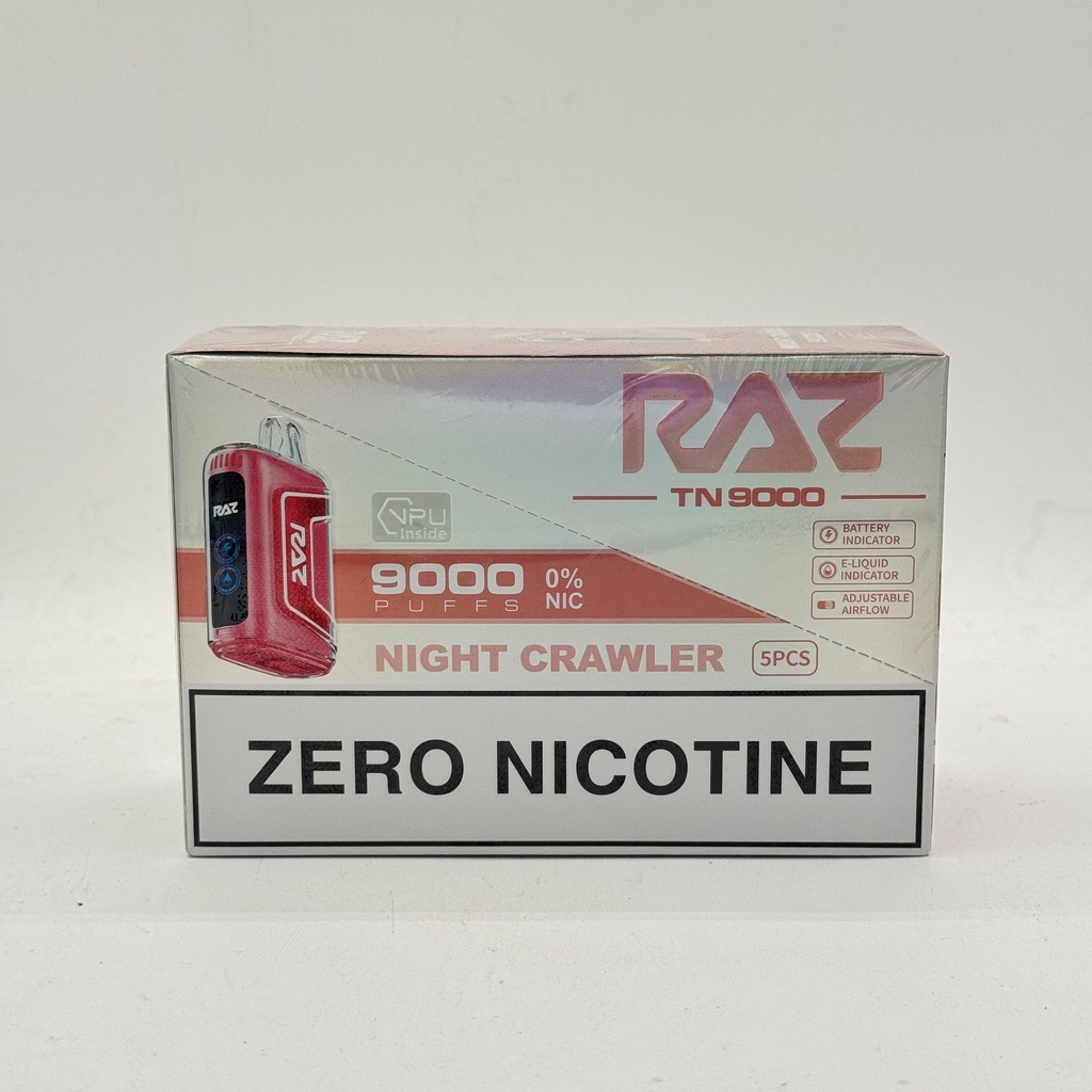 RAZ 9K ZERO NICOTINE NIGHT CRAWLER