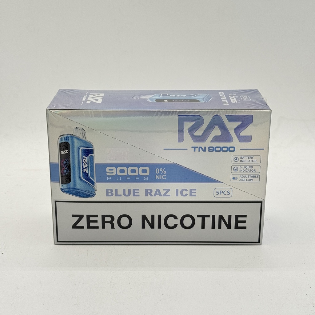 RAZ 9K ZERO NICOTINE BLUE RAZ ICE