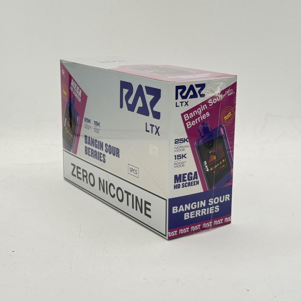 RAZ 25K ZERO NIC BANGIN SOUR BERRIES