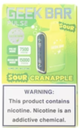 GEEK BAR SOUR CRANAPPLE